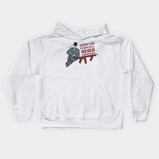 Minimalistic Winston Сhurchill Kids Hoodie